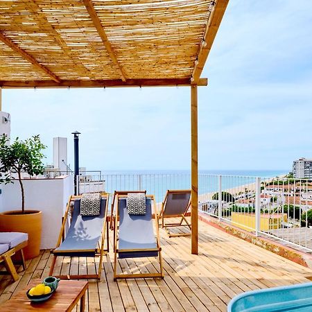 El Rancho At The Beach Blanes Exteriör bild